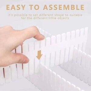 New Drawer Organizers White Set of 2